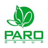 Immagine marchio logotipo Paro Group Treviso. Cliente dell'agenzia pubblicitaria Holbein & Partners vicino a Padova, specializzata in: Web graphic design e Web Marketing