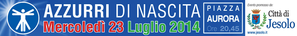 Banner quotidiano online  per evento "Azzurri di Nascita 2014" a Jesolo